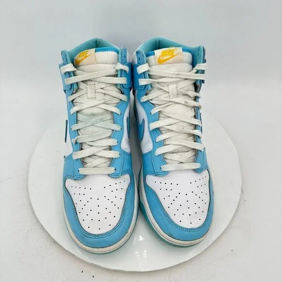 Nike Dunk High Retro Men Size 10.5 DD1399 401 Blue Chill White Training Shoes - Picture 3 of 11
